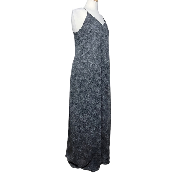 OLD NAVY Dress Maxi Sleeveless V Neck Triangle Dot - Picture 2 of 10